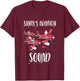 Aviation Technician Santa Pilot Holiday Christmas Airplane T-Shirt - T-Shirt | Maroon