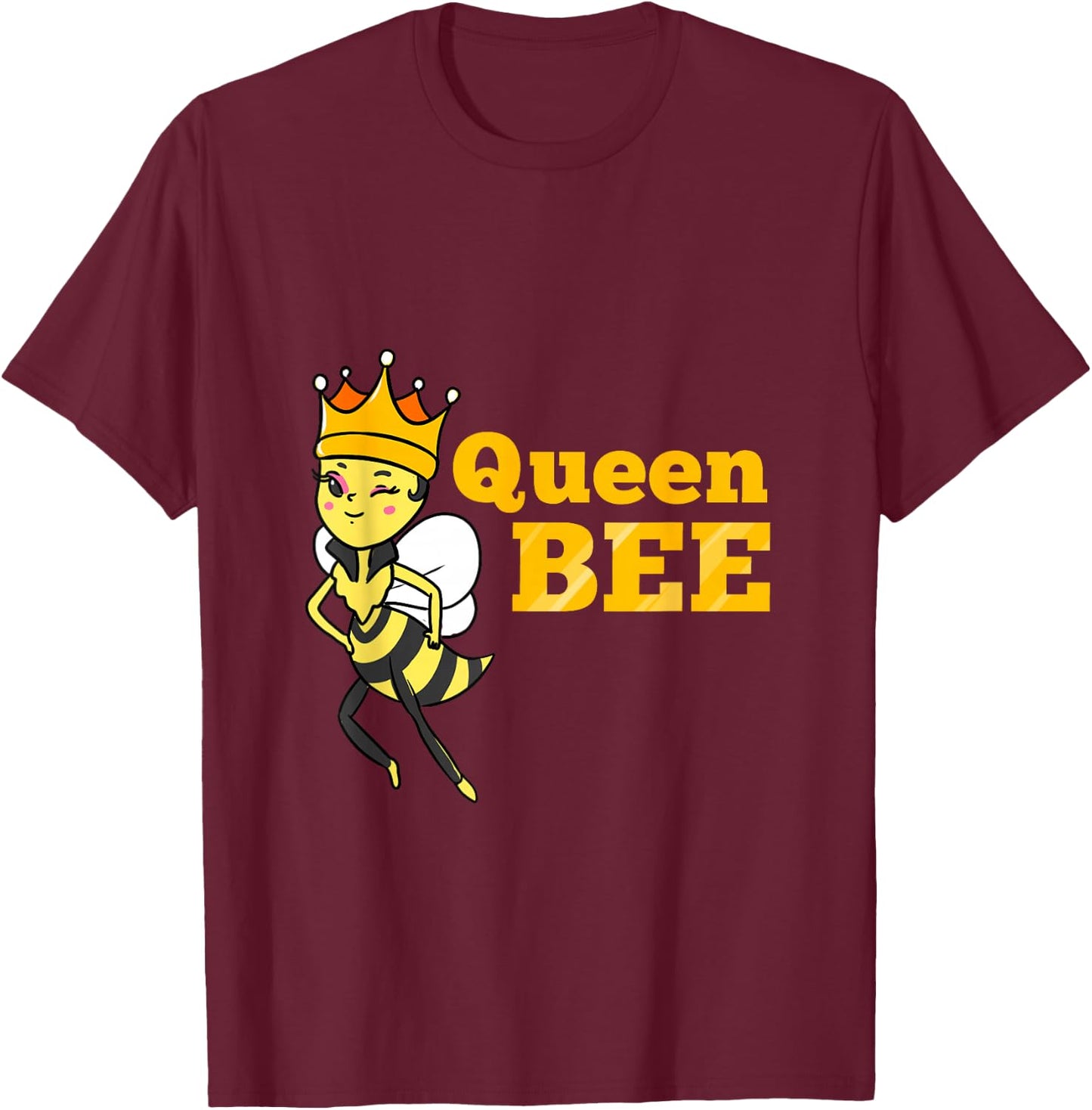 Queen Bee Beekeeping Gift T-Shirt - T-Shirt | Maroon