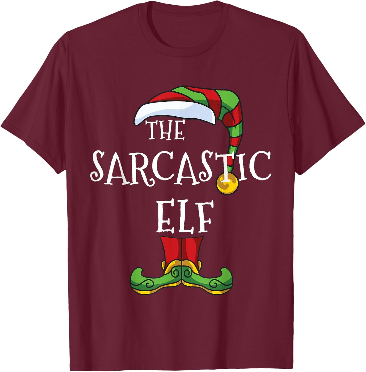 Sarcastic Elf Family Matching Christmas Group I'm the elf T-Shirt - T-Shirt | Maroon