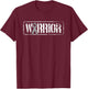 Brain Cancer Warrior - Grey Military Style Ribbon T-Shirt - T-Shirt | Maroon