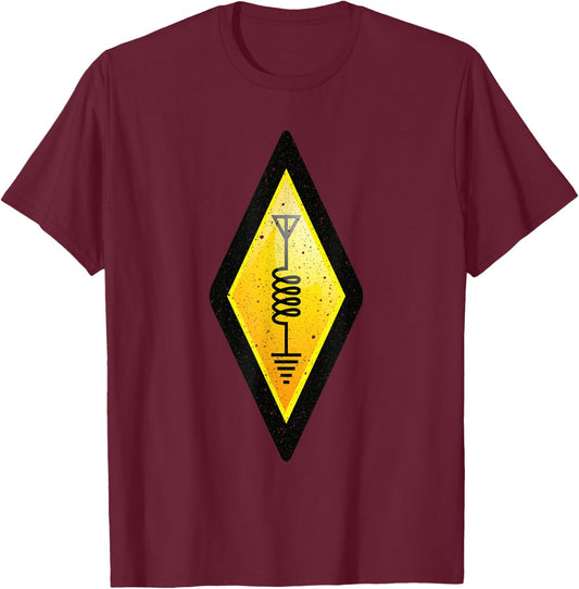 Funny Ham Radio Art Women Ham Operator Amateur Radio T-Shirt - T-Shirt | Maroon