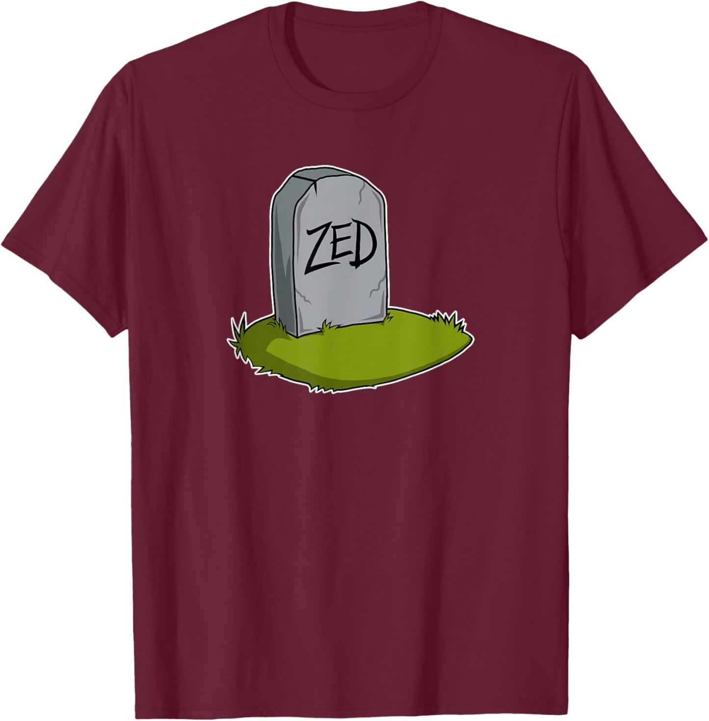 Movie Shirt. Funny Zed's Dead Gravesite Graphic Design T-Shirt - T-Shirt | Maroon