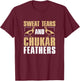Funny Sweat, Tears And Chukar Feathers For Chukar Whisperers T-Shirt - T-Shirt | Maroon