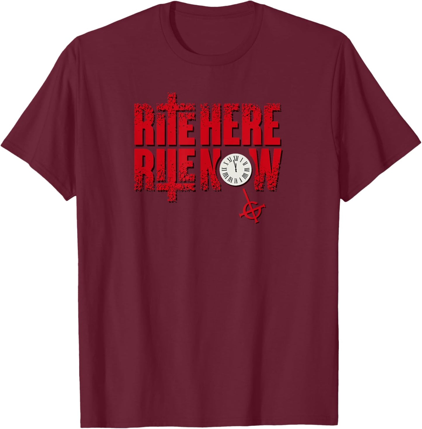 Ghost – Rite Here Title T-Shirt - T-Shirt | Maroon
