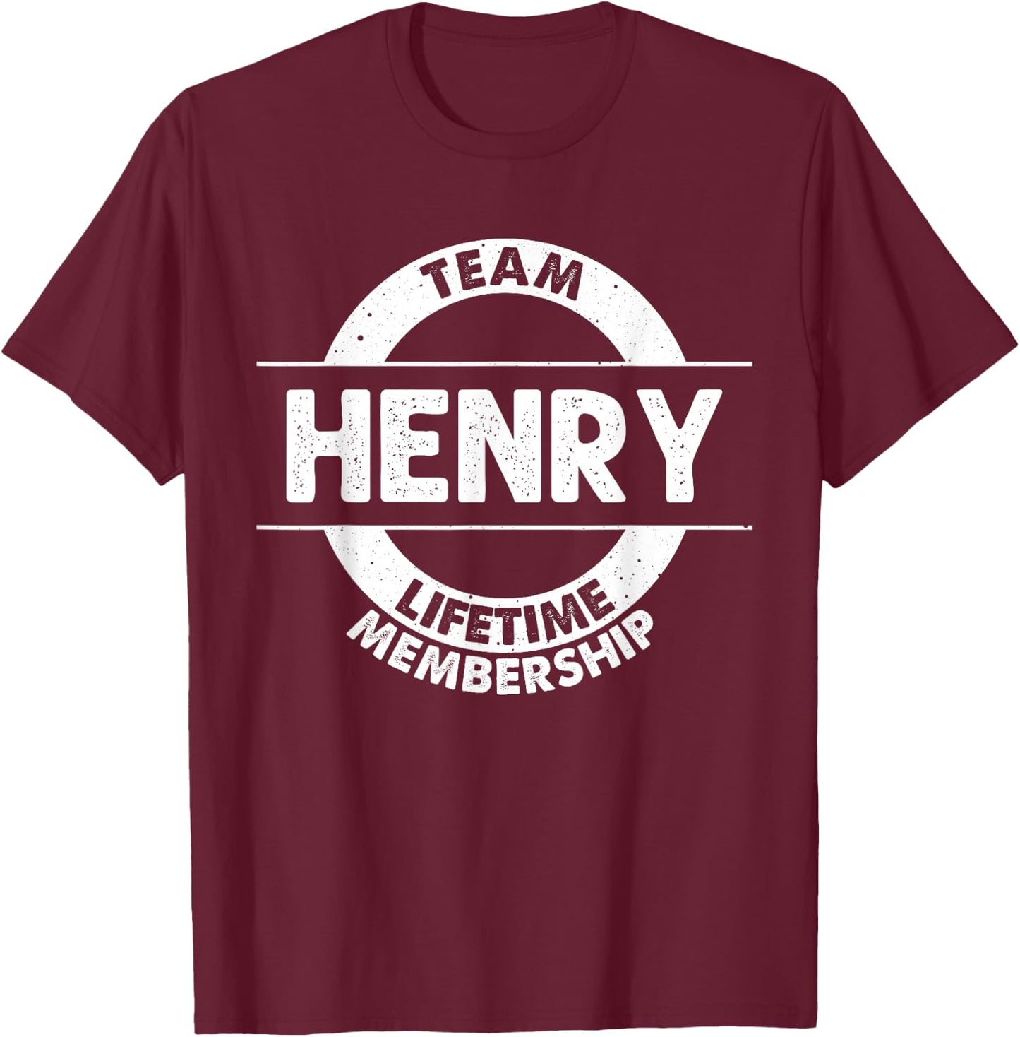 HENRY Gift Funny Surname Family Tree Birthday Reunion Idea T-Shirt - T-Shirt | Maroon