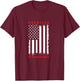 4th Of July US Flag Caveman American Neanderthal T-Shirt - T-Shirt | Maroon
