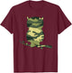 Military Owl Camo Men Print US Bird Owlet Veteran Gift T-Shirt - T-Shirt | Maroon