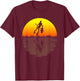 Spearfishing shirt retro sunset 70s vintage Spearfishing T-Shirt - T-Shirt | Maroon