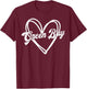 Green Bay Heart Women Girl Kid T-Shirt - T-Shirt | Maroon