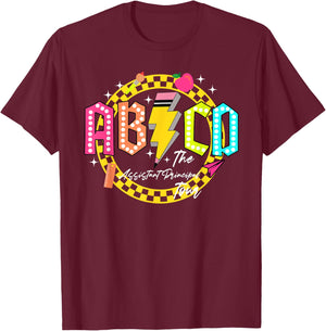 Funny Assistant Principal Tour Back to school ABCD Teacher Women T-Shirt - T-Shirt | Maroon