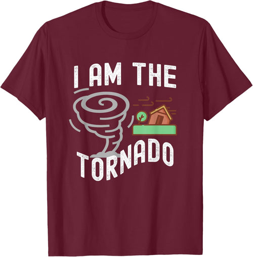Funny I Am The Tornado Halloween Costume Men Women Boy Girl