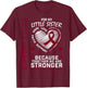 Sickle Cell Awareness Shirt Little Sister Group Shirts T-Shirt - T-Shirt | Maroon
