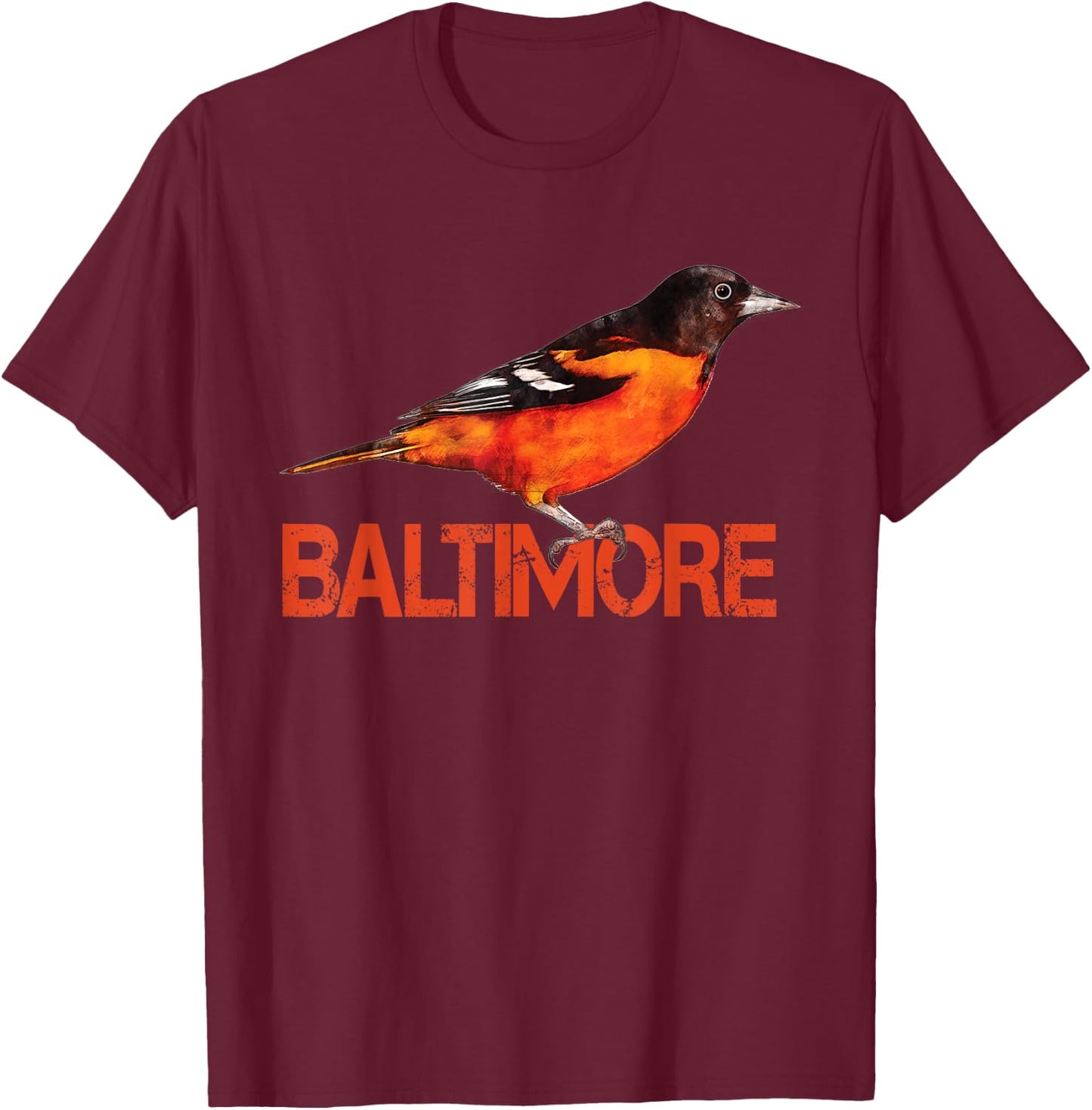 Baltimore Maryland Lord Baltimore Oriole Eye T-Shirt - T-Shirt | Maroon