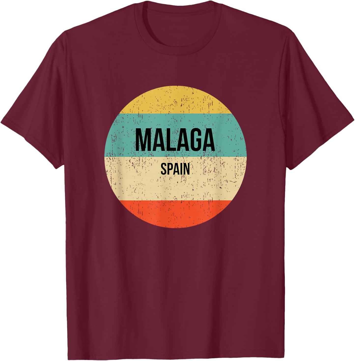 Malaga Spain T-Shirt - T-Shirt | Maroon