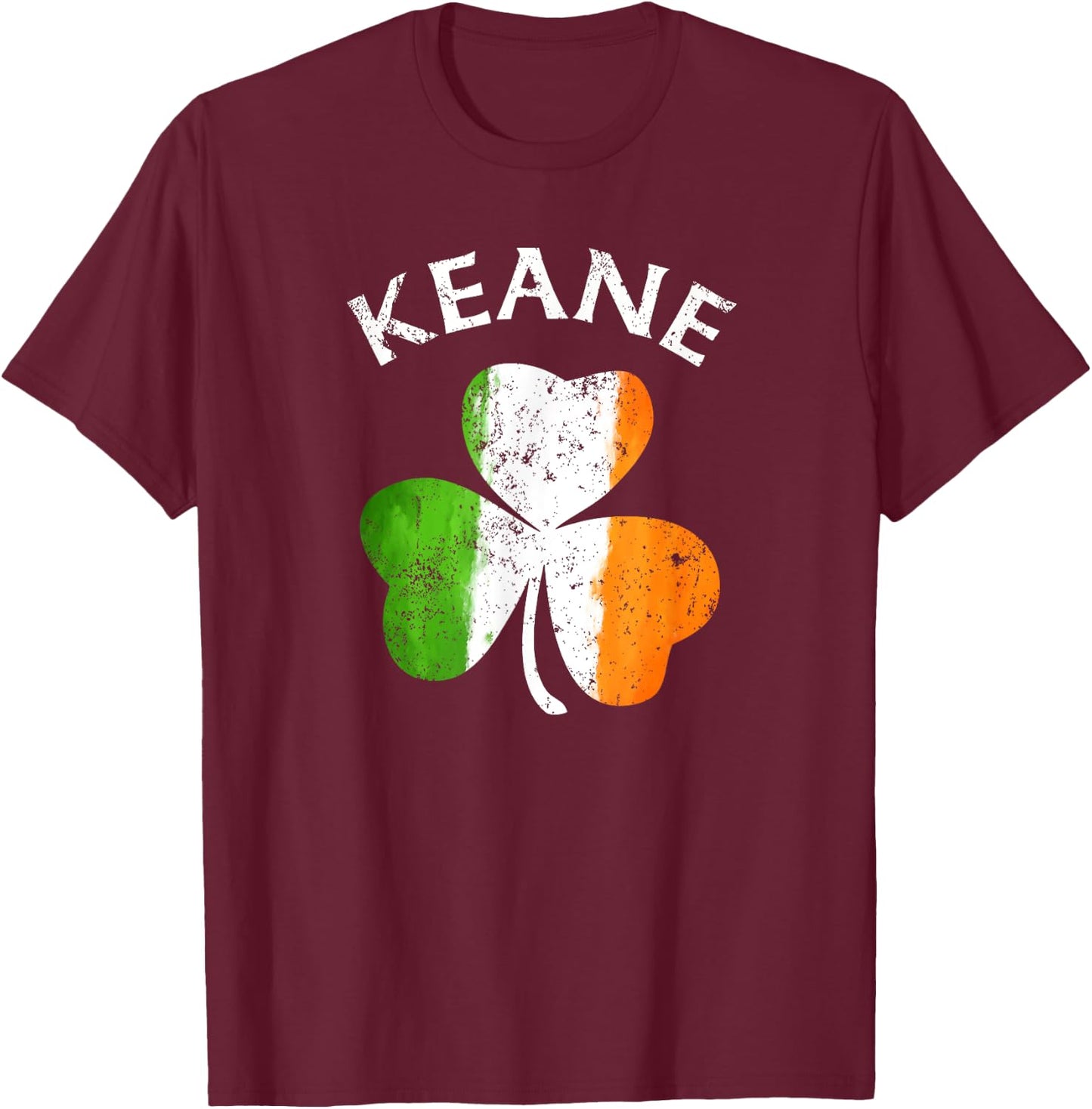 Keane Irish Family Name T-Shirt - T-Shirt | Maroon