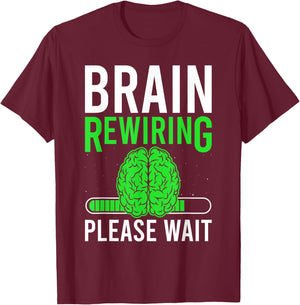 Brain Surgery Recovery Brain Injury Brain Tumor Survivor T-Shirt - T-Shirt | Maroon