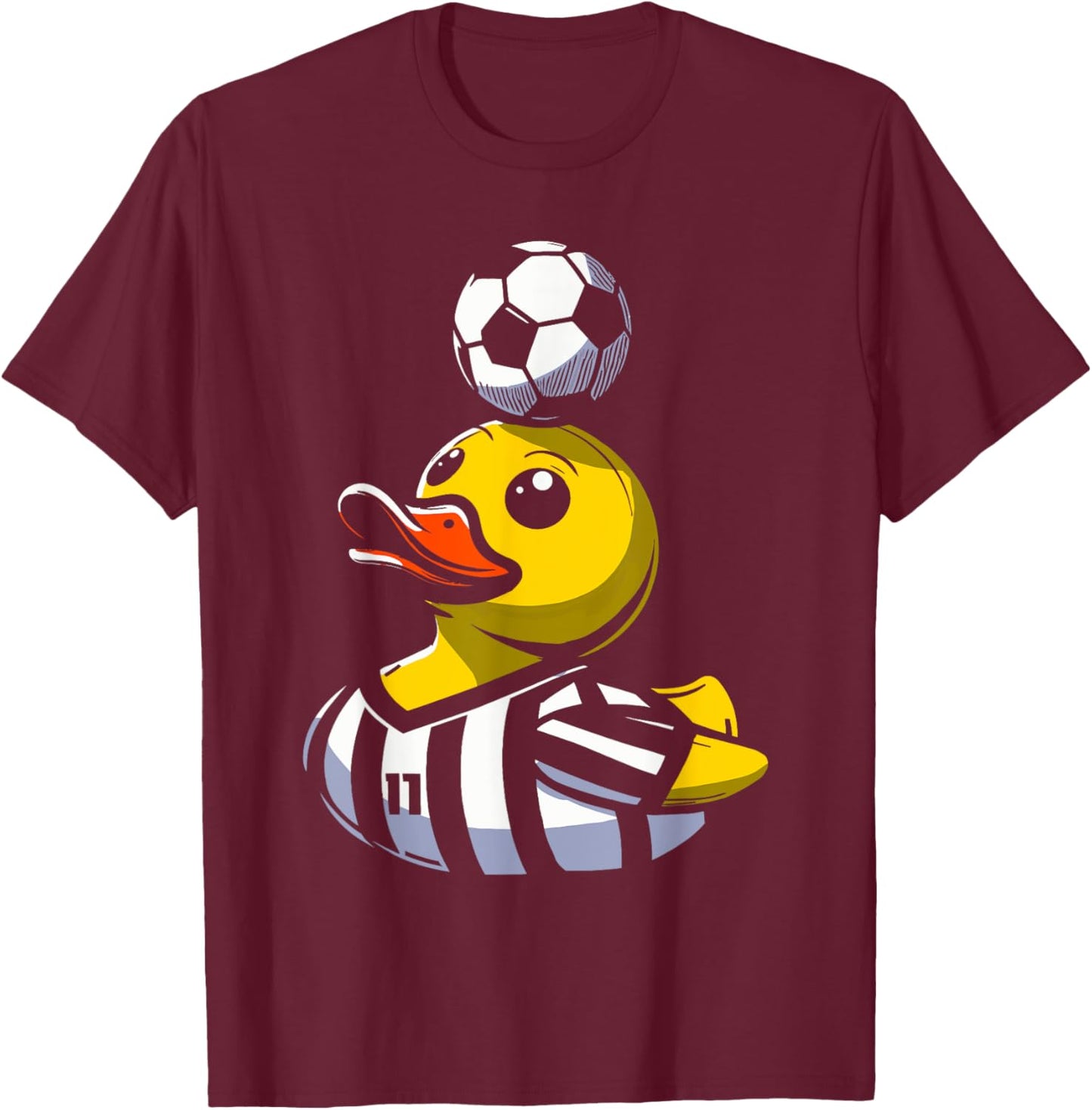 Soccer Rubber Duck T-Shirt - T-Shirt | Maroon