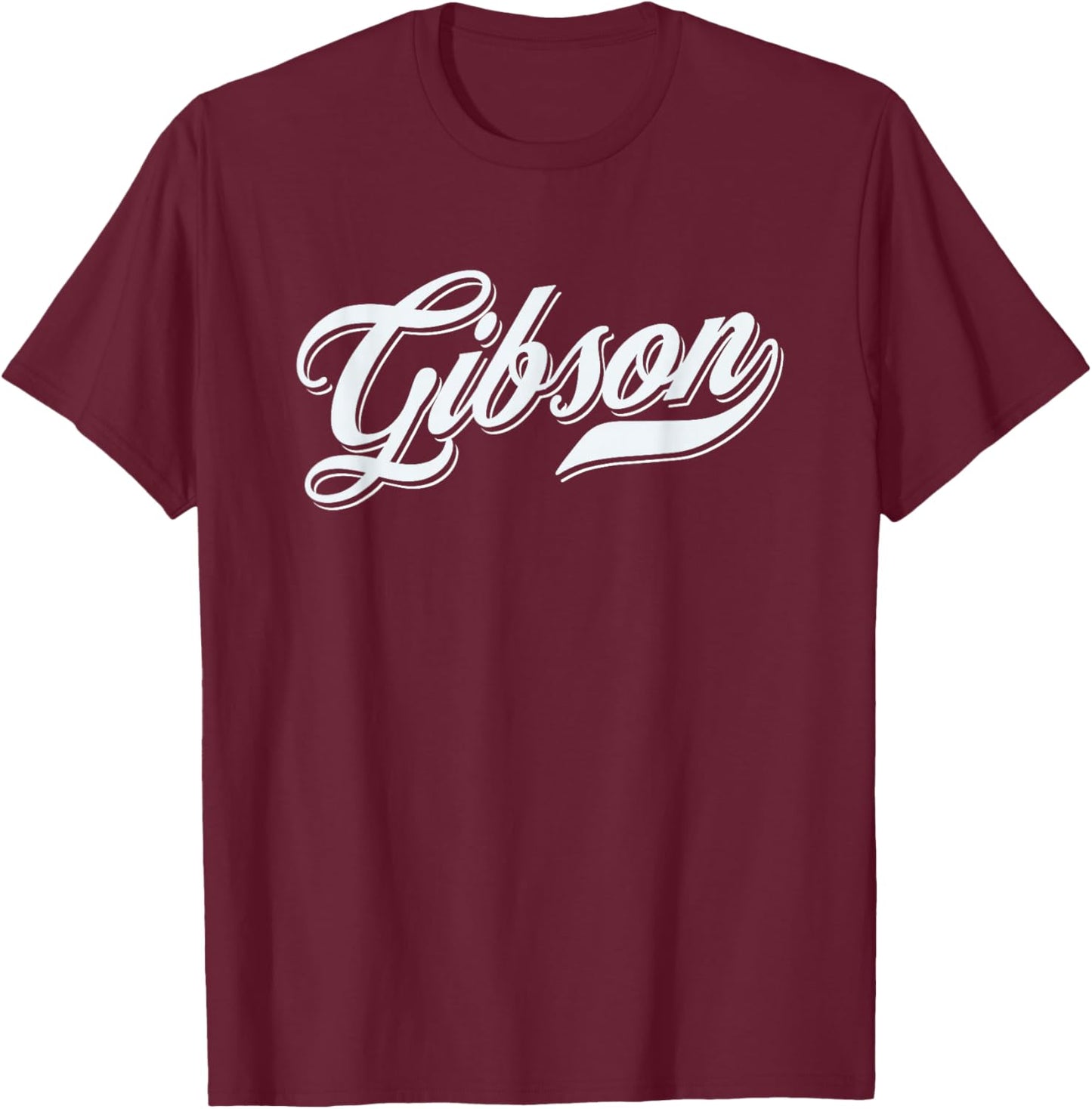 Man Boys Funny Funny Gift for Gibson T-Shirt - T-Shirt | Maroon