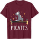 Pilates Cat Pilates Workout Pilates Fitness Instructor Women Kids T-Shirt - T-Shirt | Maroon