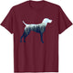 German Shorthair Pointer Mom Nature Lover Silhouette T-Shirt - T-Shirt | Maroon