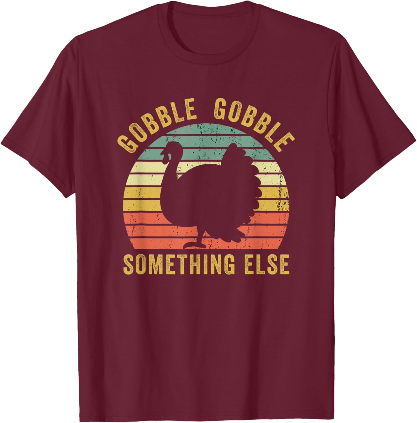 Save A Turkey Thanksgiving Gobble Trot Vegan Funny T-Shirt - T-Shirt | Maroon