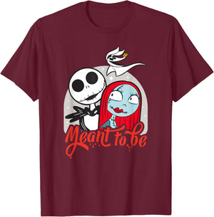 Disney The Nightmare Before Christmas Jack & Sally T-Shirt - T-Shirt | Maroon