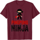 Ping Pong Ninja Table Tennis Kids Gift T-Shirt - T-Shirt | Maroon