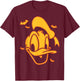 Disney Mickey & Friends Halloween Donald Carving T-Shirt - T-Shirt | Maroon