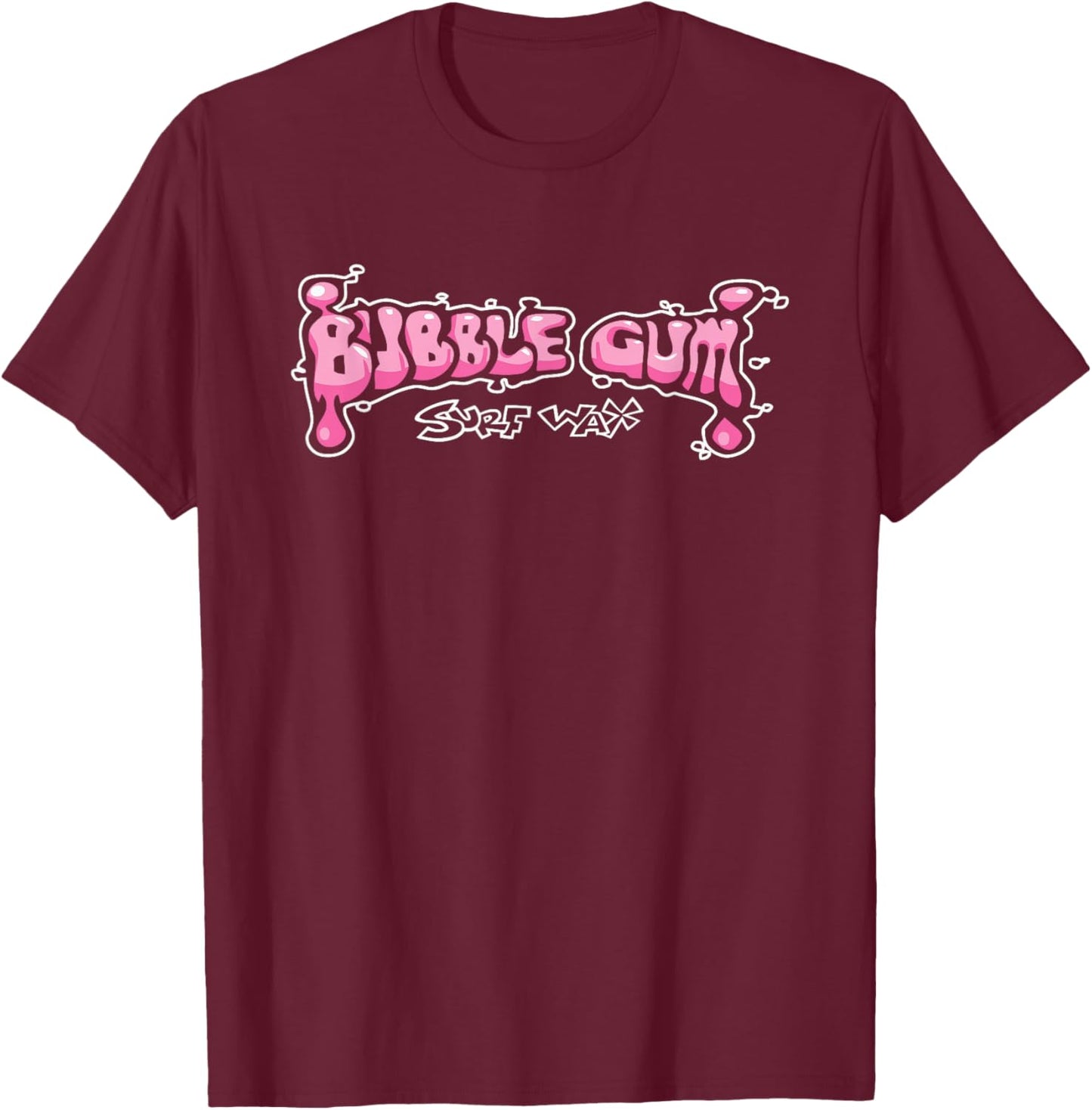 Bubble Gum Surf Wax Apparel Bubble Gum Lover T-Shirt - T-Shirt | Maroon