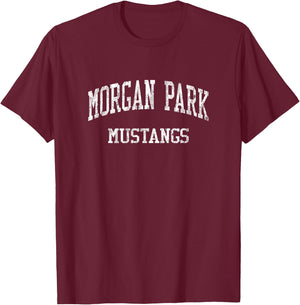 Morgan Park High School HS Chicago IL Vintage Sports T-Shirt - T-Shirt | Maroon