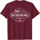 Würzburg Germany City Travel Souvenir Design T-Shirt - T-Shirt | Maroon