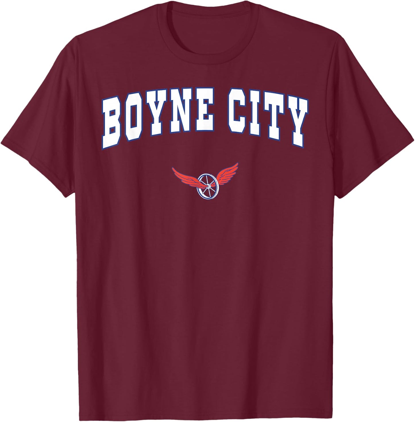 Boyne City High School Ramblers T-Shirt - T-Shirt | Maroon