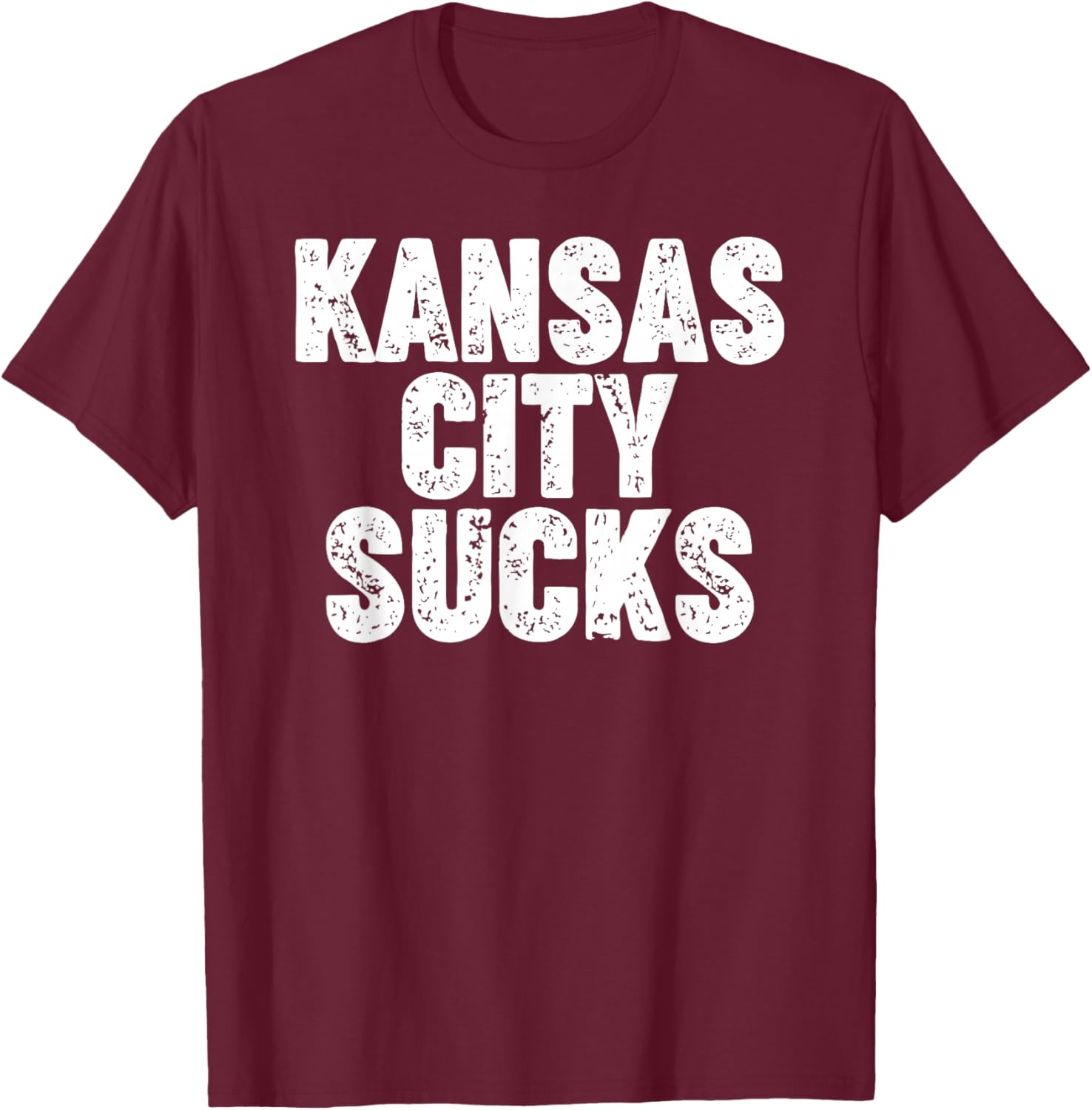 Kansas City Sucks T-Shirt - T-Shirt | Maroon