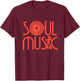 Funk Shirt Vintage 70s Costume Music Turntable | Rare Soul T-Shirt - T-Shirt | Maroon