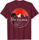 Retro Hawaii Ko Olina Wave Surfing T-Shirt - T-Shirt | Maroon