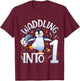 1st Penguin Birthday Party One Year Old Penguins T-Shirt - T-Shirt | Maroon