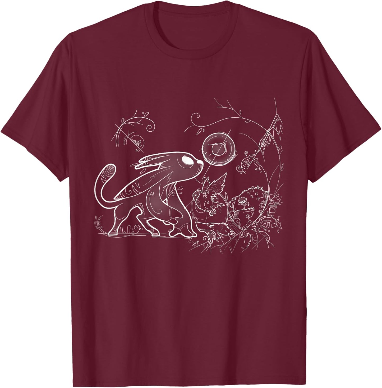 Will of The Wisps Ori in die Game Videogame platformer T-Shirt - T-Shirt | Maroon