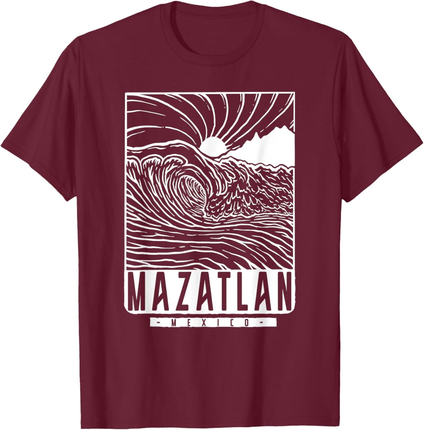 Mazatlán Mexico T-Shirt - T-Shirt | Maroon