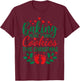 Baking More Than Cookies This Christmas Pregnancy Pregnant T-Shirt - T-Shirt | Maroon