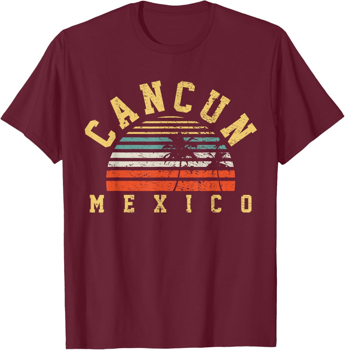 Cancun Mexico T-Shirt - T-Shirt | Maroon