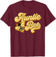 Auntie Bee 1st Birthday Outfit For Beekeeper Aunty Women T-Shirt - T-Shirt | Maroon