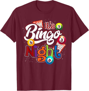 Bingo Night Gift Bingo Player Lottery Winner Gambling Bingo Small T-Shirt - T-Shirt | Maroon