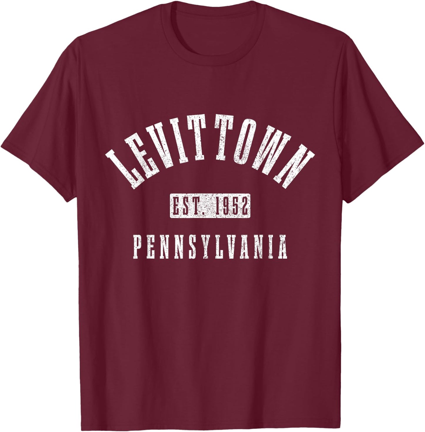 Levittown Pennsylvania Pride T-Shirt - T-Shirt | Maroon