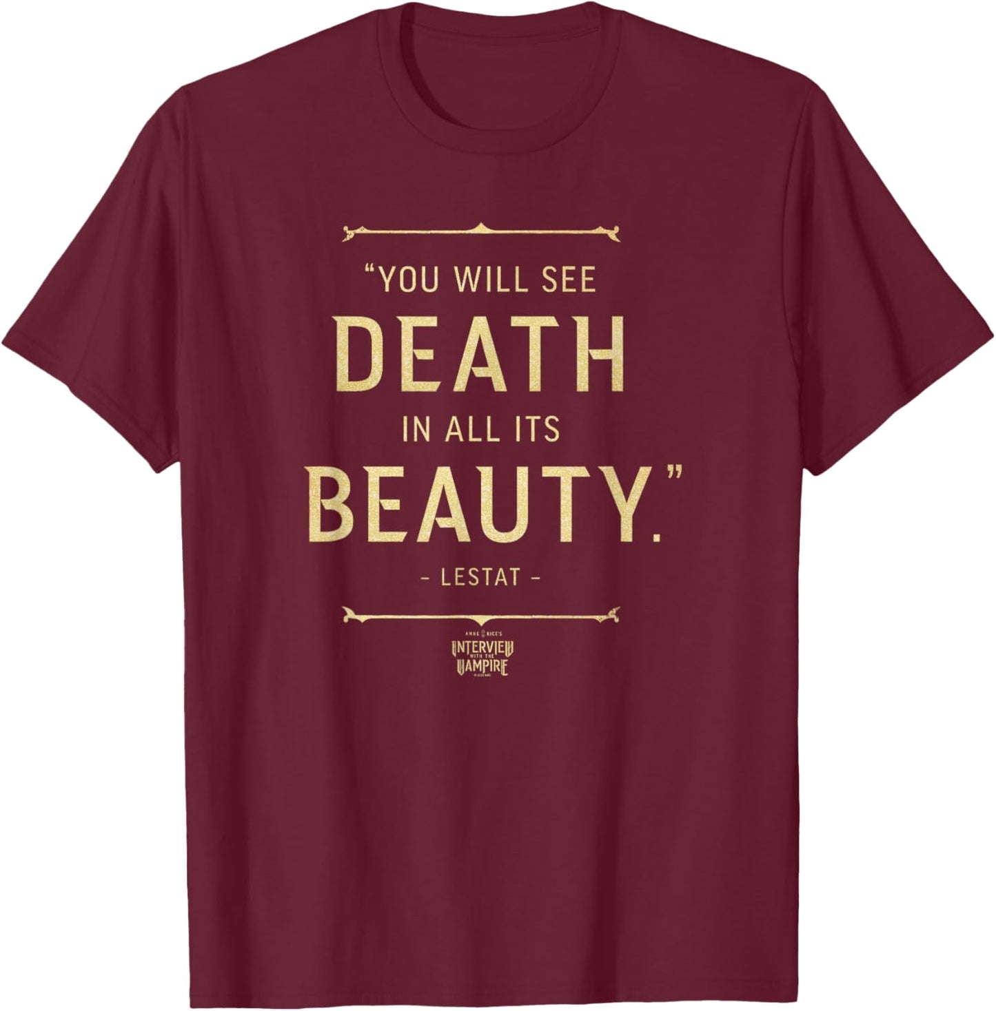 Interview with The Vampire Classique Logo T-Shirt - T-Shirt | Maroon