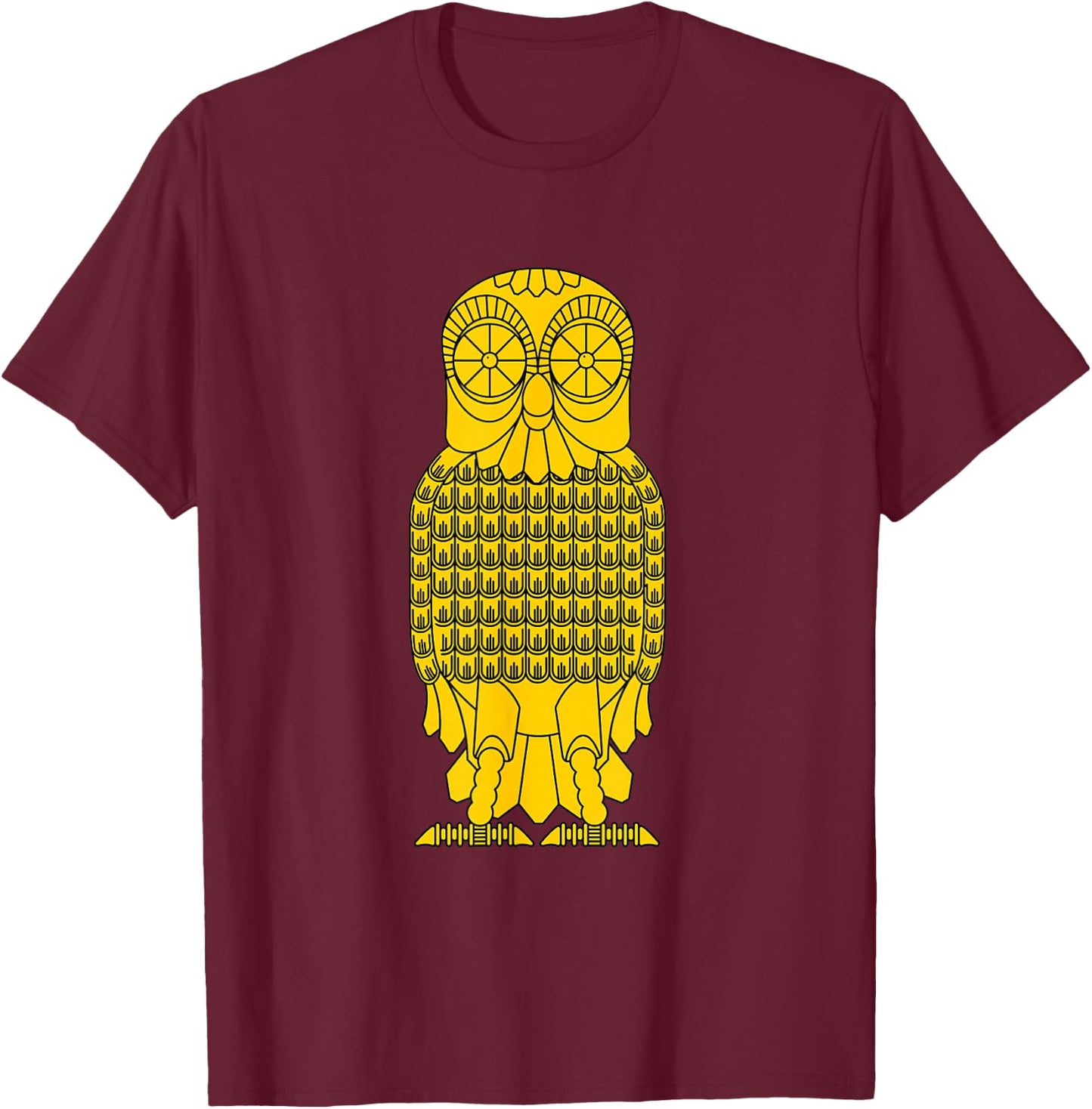 Bubo the Owl T-Shirt - T-Shirt | Maroon