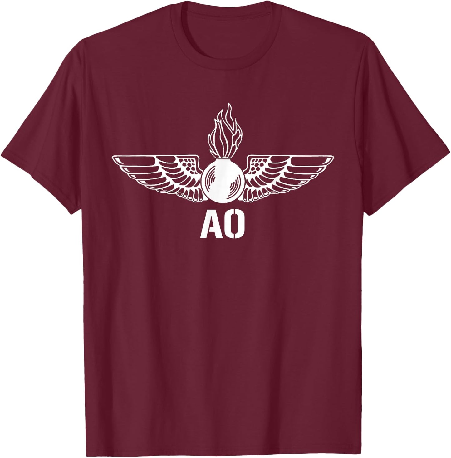 Aviation Ordnanceman Apparel Adult Men's Black Classic Fit Short Sleeve T-Shirt - T-Shirt | Maroon