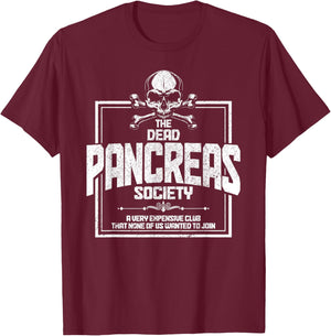 Diabetes Awareness Month Type 1 Diabetic T1D Awareness Funny T-Shirt - T-Shirt | Maroon