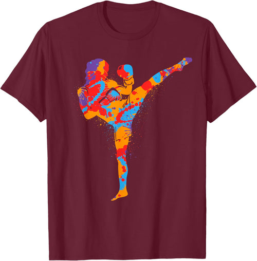 Muay Thai Martial Arts Colorful Kickboxer Girls Kickboxing