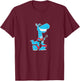 T-Rex Tyrannosaurus Rex with guitar T-Shirt - T-Shirt | Maroon
