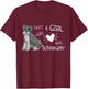 Just A Girl Who Loves Her Schnauzer Dog Puppy Love T-Shirt - T-Shirt | Maroon